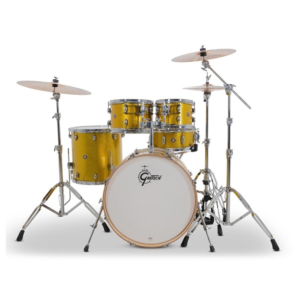 Gretsch Catalina Maple 22" USA Fusion Shell Pack, Lemon Sparkle