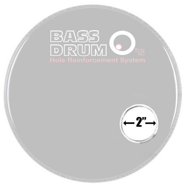 Bass Drum O's 2" Sound Hole Rings, White
