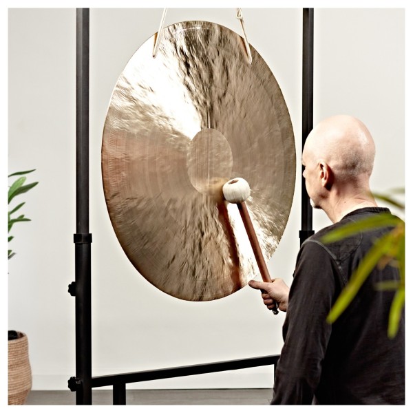 Gear4music Life 32 Inch Wind Gong with Carry Bag & Adjustable Stand