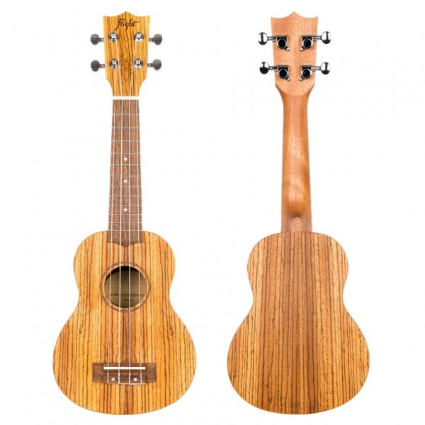 Flight DUS322 Soprano Ukulele, Zebrawood