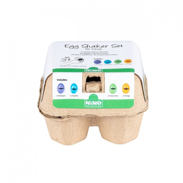 Nino Percussion Egg Shaker Box Set 2, 4 Piece