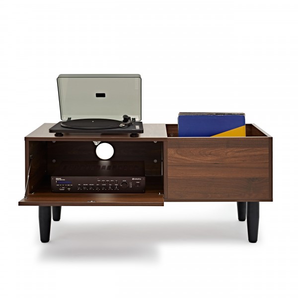 modul Turntable and Records Table, Walnut