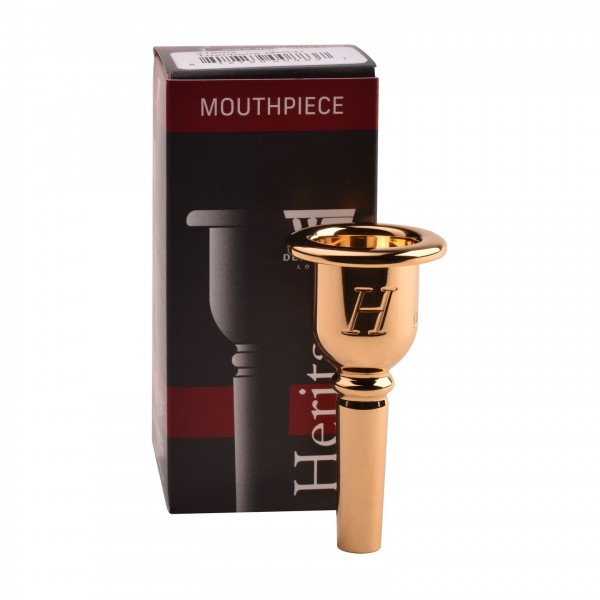Denis Wick Heritage Trombone Mouthpiece, Gold Plate, 10CS
