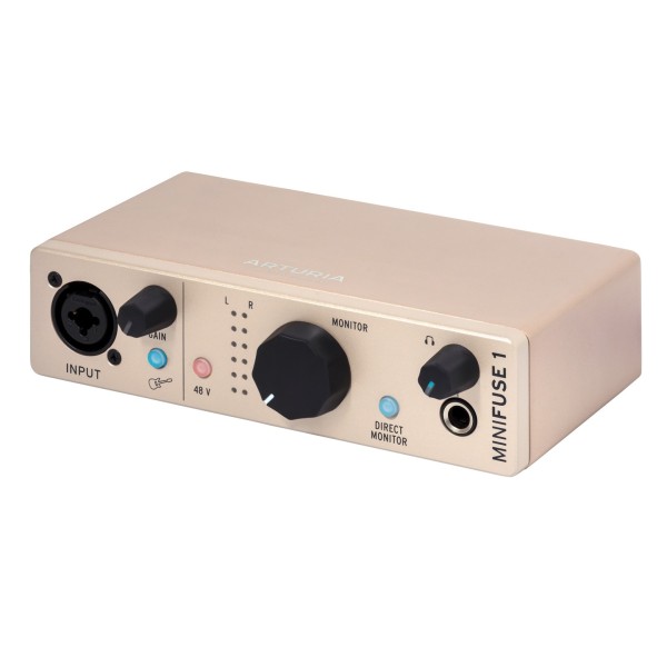 Arturia MiniFuse 1 USB Audio Interface, Champagne