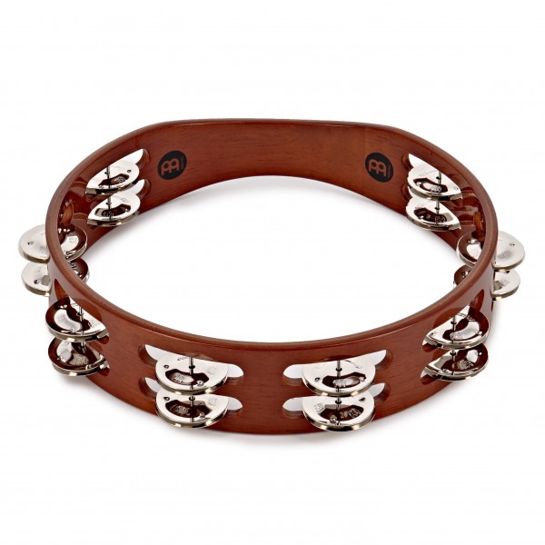 Meinl Percussion Tambourine, Steel Jingles African Brown TA2AB