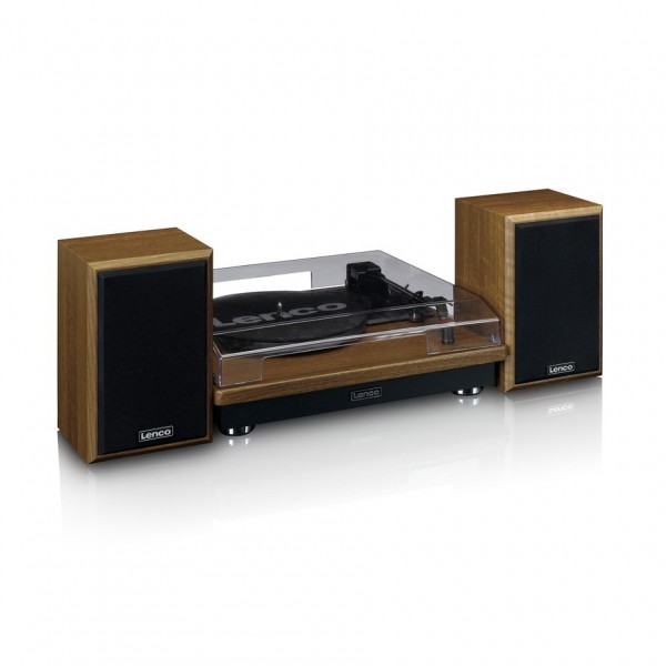 Lenco LS-100 Turntable with Bluetooth and External Speakers