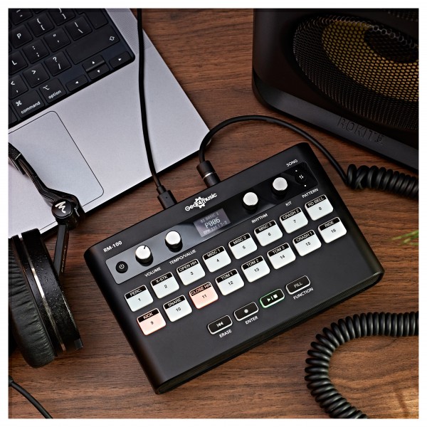 RM-100 Rhythm & Drum Machine by Gear4music