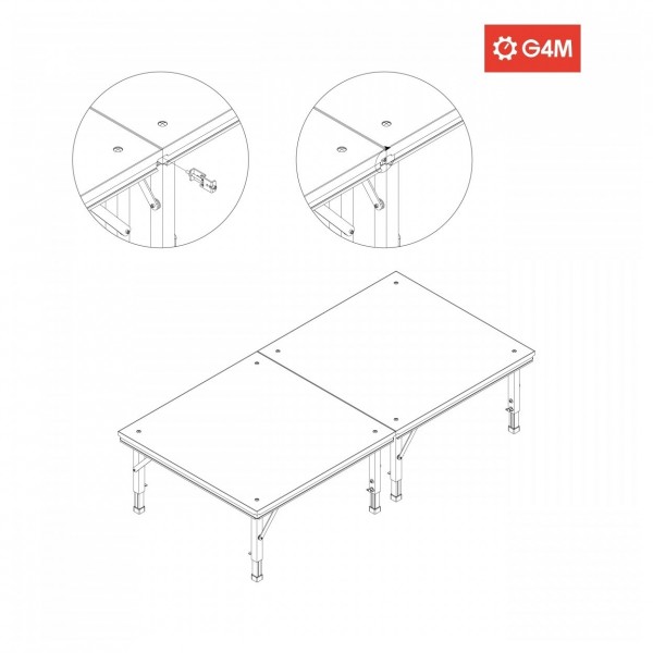 G4M Pro Stage Platform, 1m x 1m