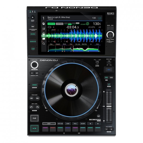 Denon DJ SC6000 Prime Media Player with Decksaver Cover