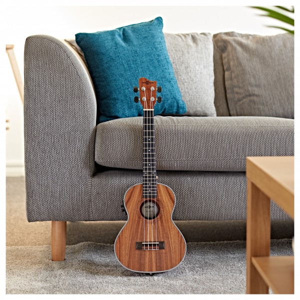 Koa Tenor Electro-Ukulele by Gear4music