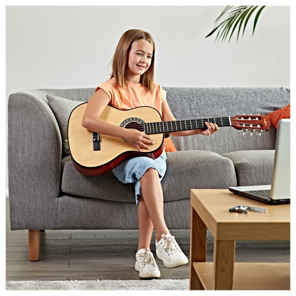 3/4 Classical Guitar, Sunburst, by Gear4music