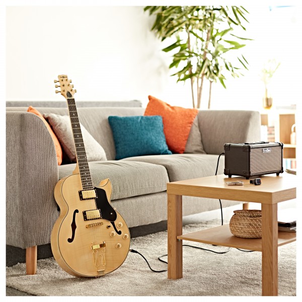 San Diego Semi Acoustic Guitar by Gear4music, Natural