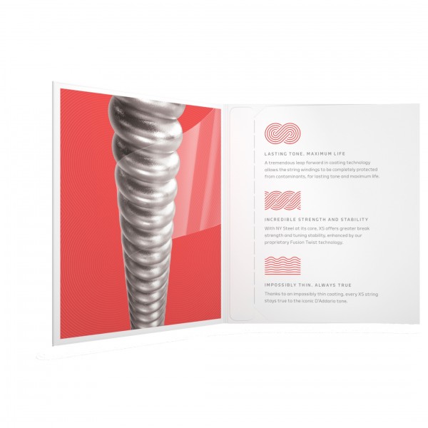 D'Addario XSE1052 XS Nickel Coated Strings, 10-52