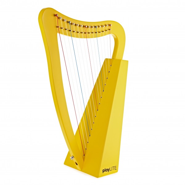 playLITE 15 String Harp by Gear4music, Yellow