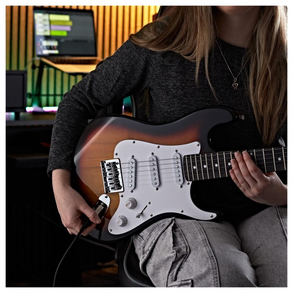 3/4 LA Electric Guitar by Gear4music, Sunburst