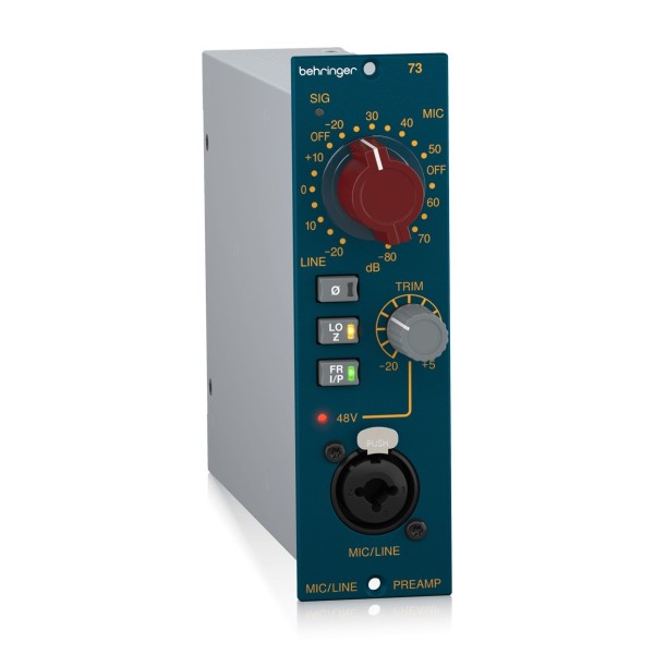 Behringer 73 Microphone Preamplifier with Custom-Built Midas Transformers