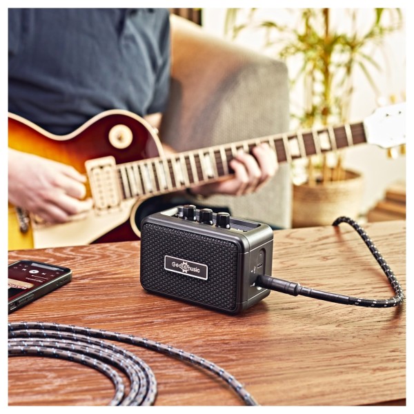 Mini Guitar Amplifier with Bluetooth by Gear4music