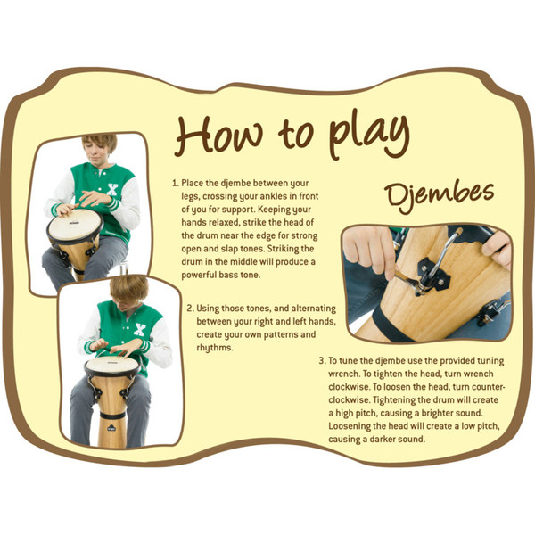 Nino by Meinl Rope Tuned Synthetic Djembe, Small