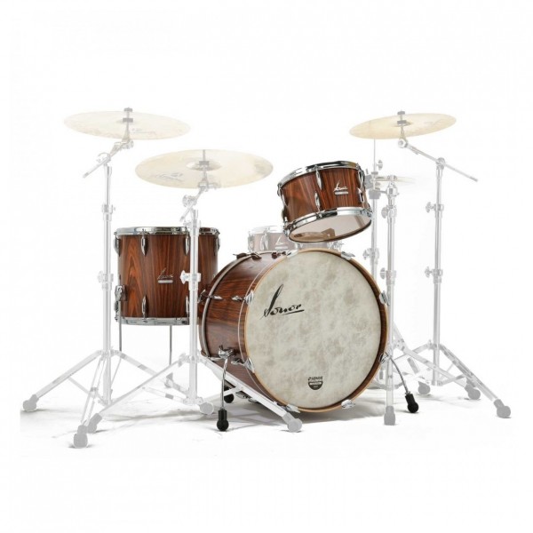 Sonor Vintage 22" 3pc Shell Pack w/Free Snare, Rosewood Semi Gloss