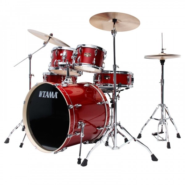 Tama Imperialstar 22" 6pc Drum Kit w/Cymbals,Burnt Red Mist