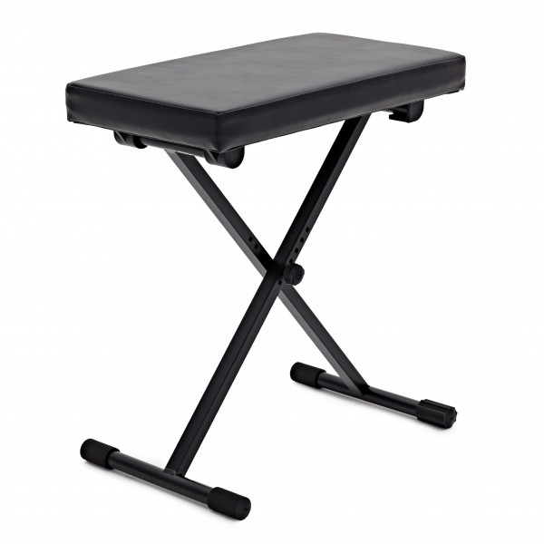 K&M 14065 Keyboard Bench, Imitation Leather, Black