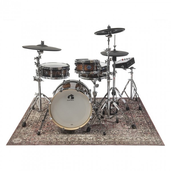 Drum n Base Vintage Persian Club Series Drum Mat, Classic Worn 163cm x 142cm