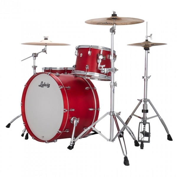 Ludwig Neusonic 24" Pro Beat 3pc Shell Pack, Satin Diablo Red