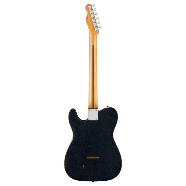 Fender Brad Paisley Road Worn Telecaster MN, Black Sparkle