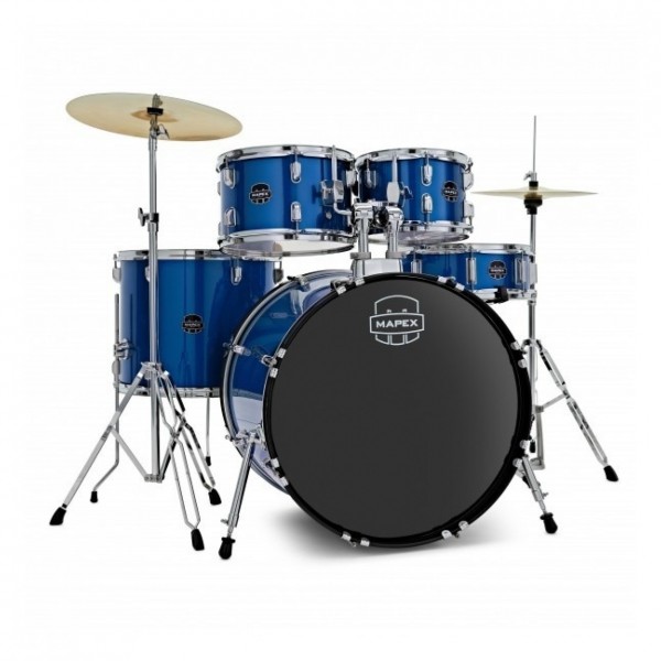 Mapex Comet Series 22" Drum Kit, Indigo Blue w/Ride Cymbal