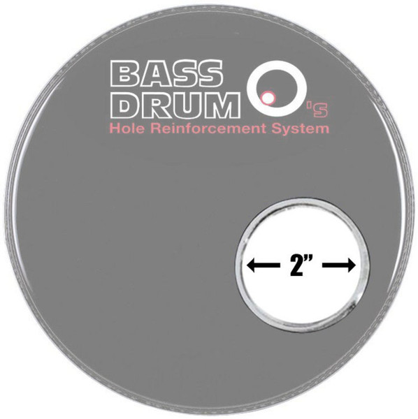 Bass Drum O's 2" Sound Hole Rings, Chrome