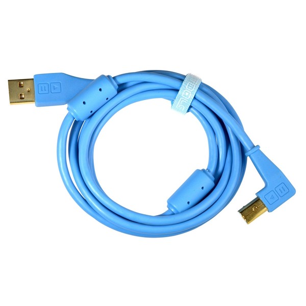 DJ Tech Tools Chroma Angled USB-B Cable 1.5m, Blue