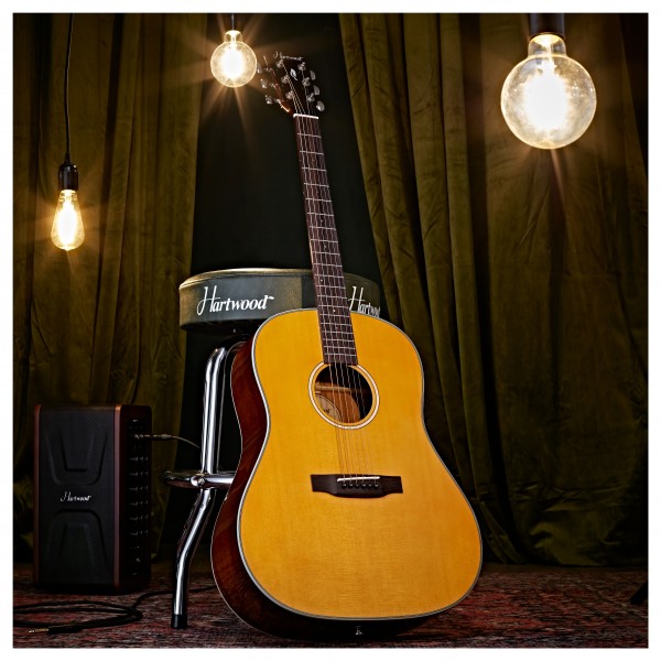 Hartwood Artiste Dreadnought Acoustic Guitar, Antique Natural
