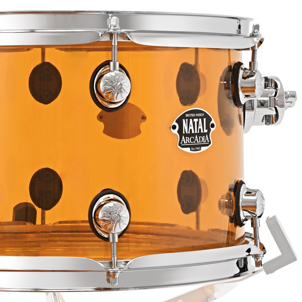 Natal Arcadia Acrylic 22" 4pc Shell Pack, Transparent Orange