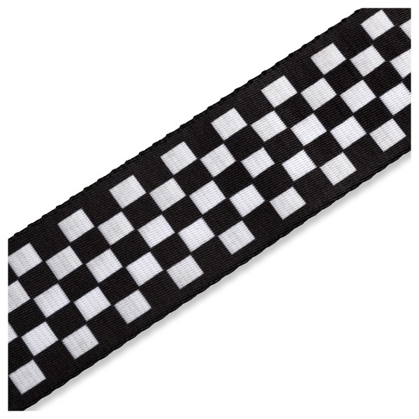 Levy's MP-28 2" Polyester Guitar Strap, Black/White Chequered