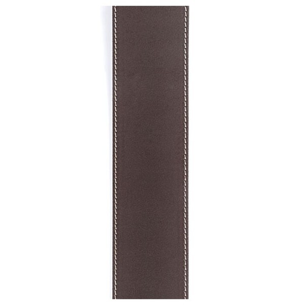 D'Addario 25LS01-DX Classic Leather Strap with Contrast Stitch, Brown