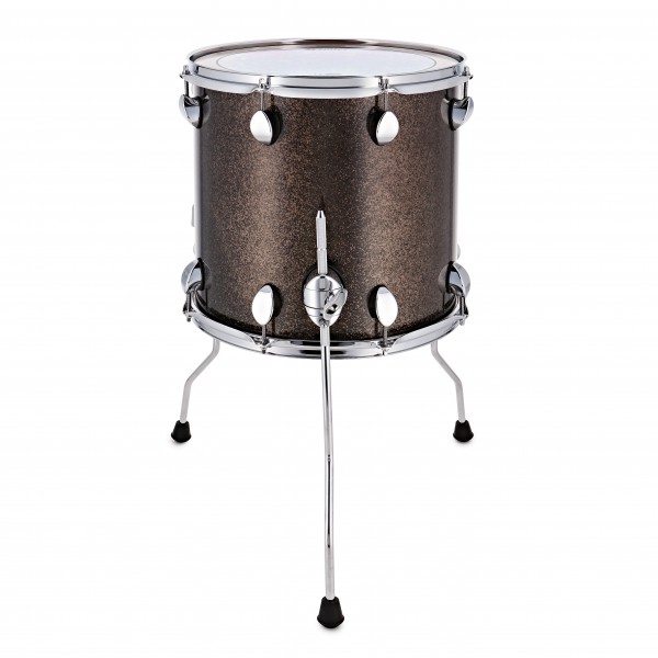 Premier Elite 14" x 14" Floor Tom, Gunmetal Sparkle