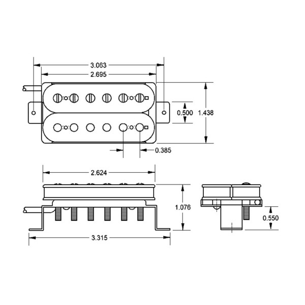 Seymour Duncan SH-1b 59 Model Humbucker, Nighthawk