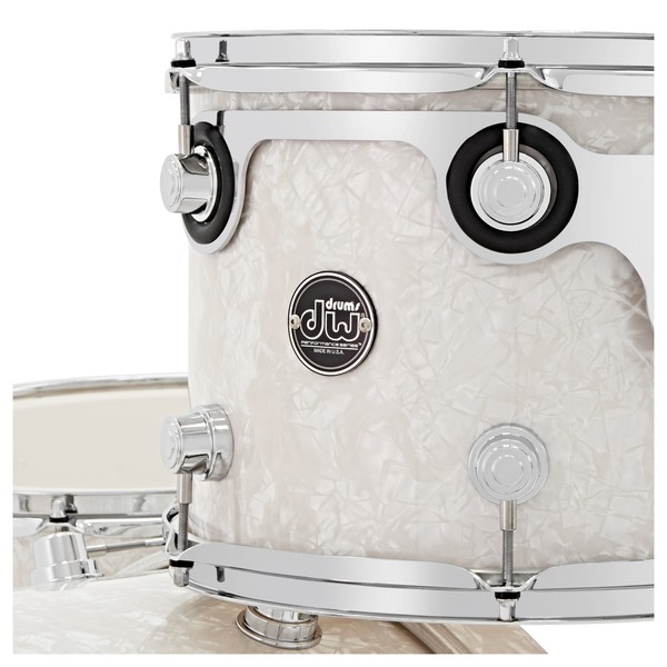DW Drums Performance Series 22" 3 Piece Shell Pack, White Marine