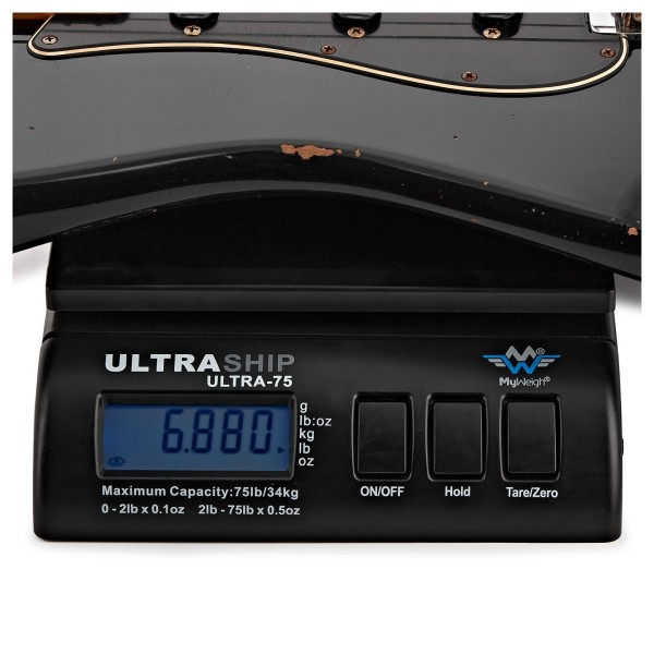 Fender Custom Shop 1969 Stratocaster Relic, Aged Black with Matching Headstock