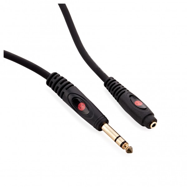 Studiospares 3.5mm TRS (F) - 6.35mm TRS (M) Headphone Extension Cable , 3m