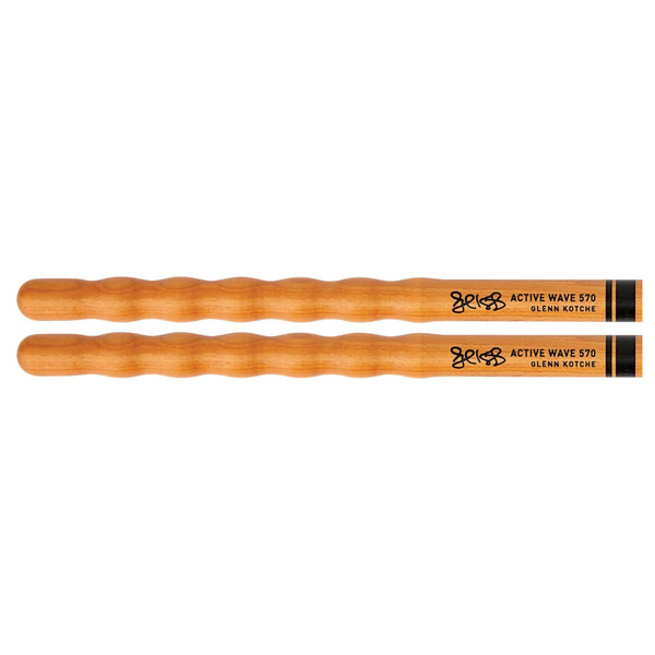 ProMark Glenn Kotche Active Wave 570 Hickory Drumsticks, Wood Tip