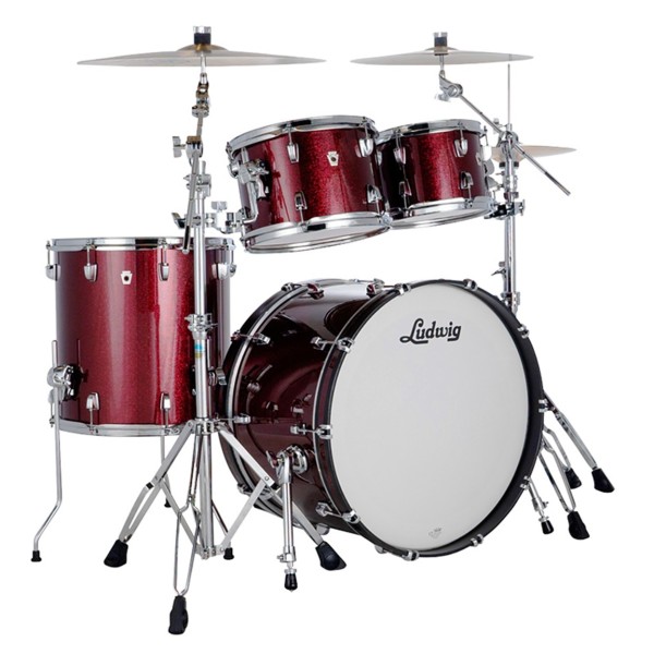 Ludwig Neusonic 22" Mod 2 4pc Shell Pack, Merlot Super Sparkle