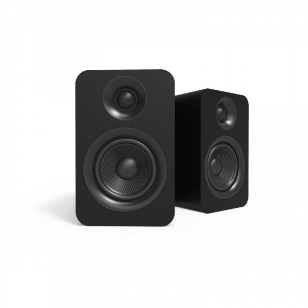 Kanto YU Passive 4" Bookshelf Speakers, Matte Black