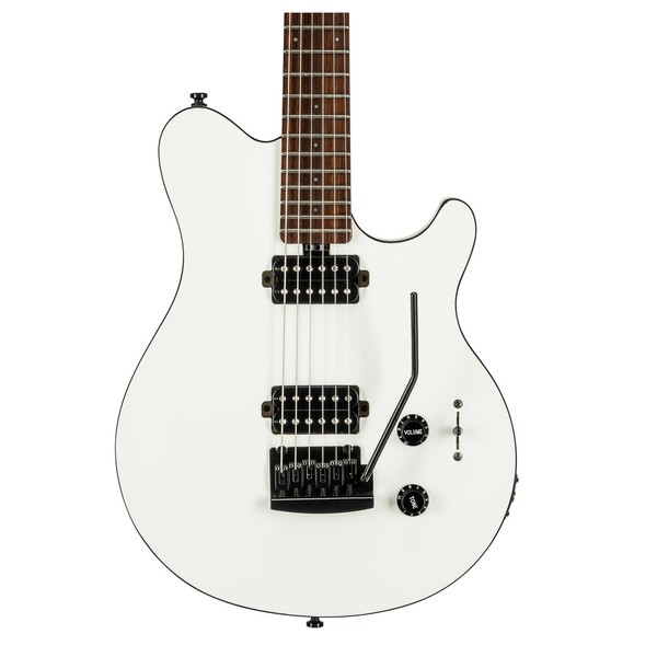 Sterling by Music Man SUB Axis, White w/ Black Binding