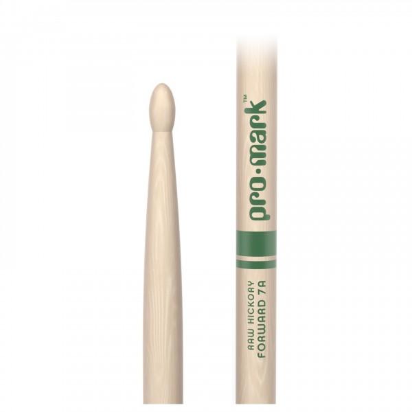 Promark Classic Forward 7A Hickory Drumsticks, Wood Tip