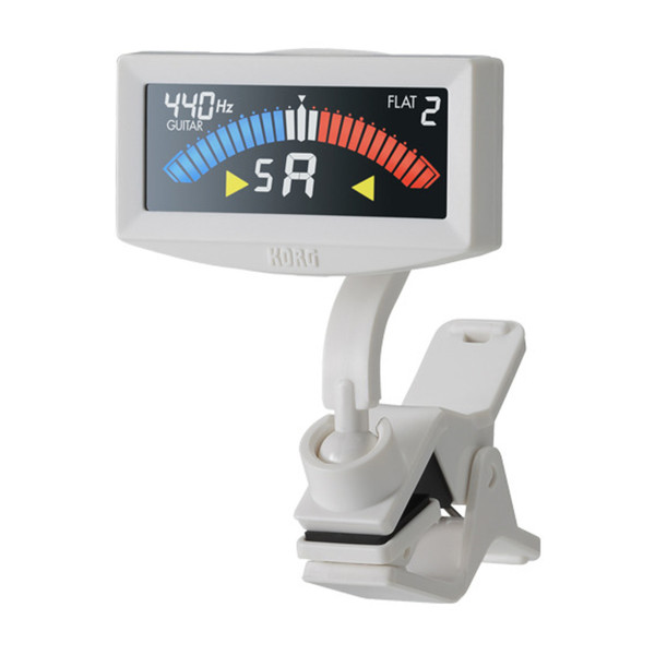 Korg AW-4G PitchCrow-G Clip-On Tuner, White
