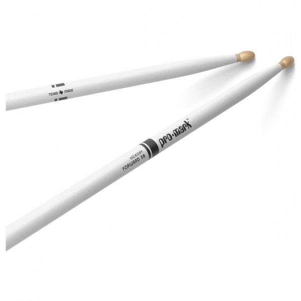 Promark Classic Forward 5B White Hickory Drumsticks, Wood Tip