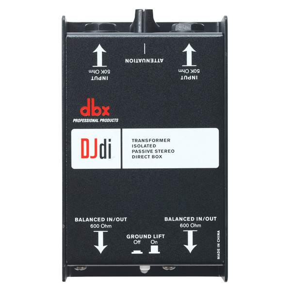 dbx DJdi Two-Channel Passive DI Box