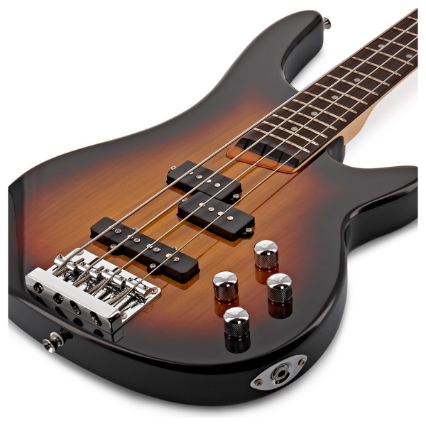 Chicago Short Scale Bass Guitar + 15W Amp Pack, Sunburst