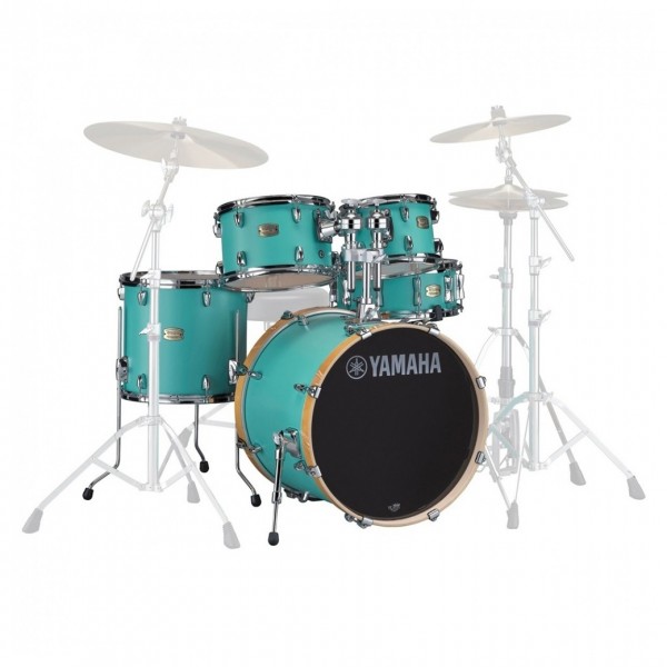 Yamaha Stage Custom Birch 22" 5pc Shell Pack w/Bags, Surf Green